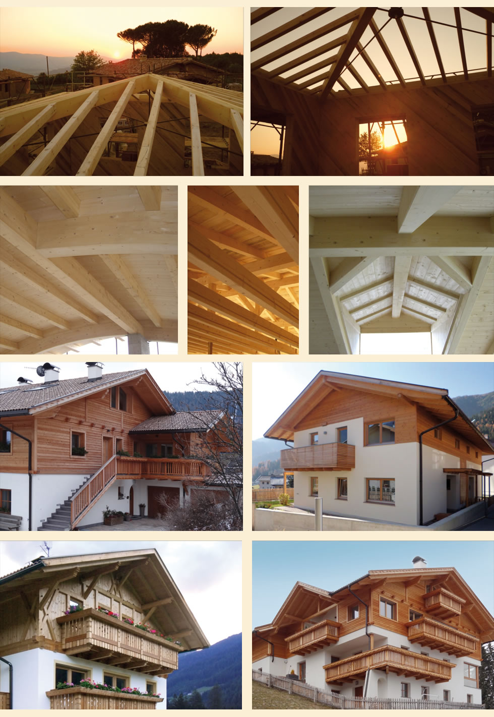 Dächer, Holzhaus, Klimahaus Südtirol